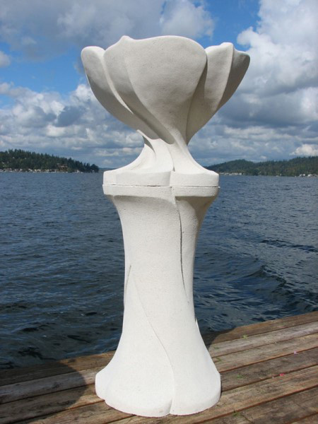 Art Nouveau Vase & Pedestal